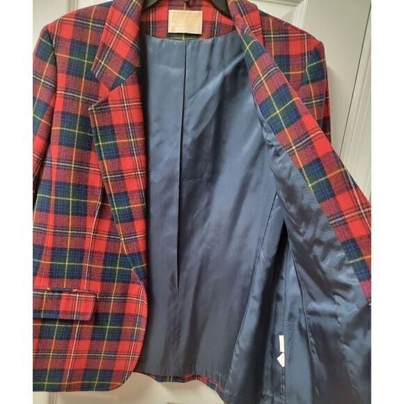 Vintage Pendleton Plaid Blazer 14 - Picture 8 of 9